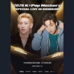 แมตช์หยุดโลก! “แบมแบม-เจบี” เรียกรวมพล ‘อากาเซ่ไทย’ ใน “2026 K*Pop Masterz SPECIAL LIVE IN BANGKOK” 14 พ.ย. นี้!