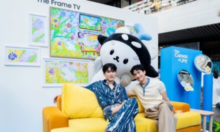“เต-นิว-โพก้าซัง” แท็กทีม “มาร์ค-จัมโม่” แจกโมเมนต์ใจฟูแบบอินติดเฟรม พร้อม “ลิปตา” ร่วมเติมสีสัน ชวนแฟน ๆ เปิดมุมมองใหม่ของทีวี ในงาน Samsung The Frame – The Canvas of Joy